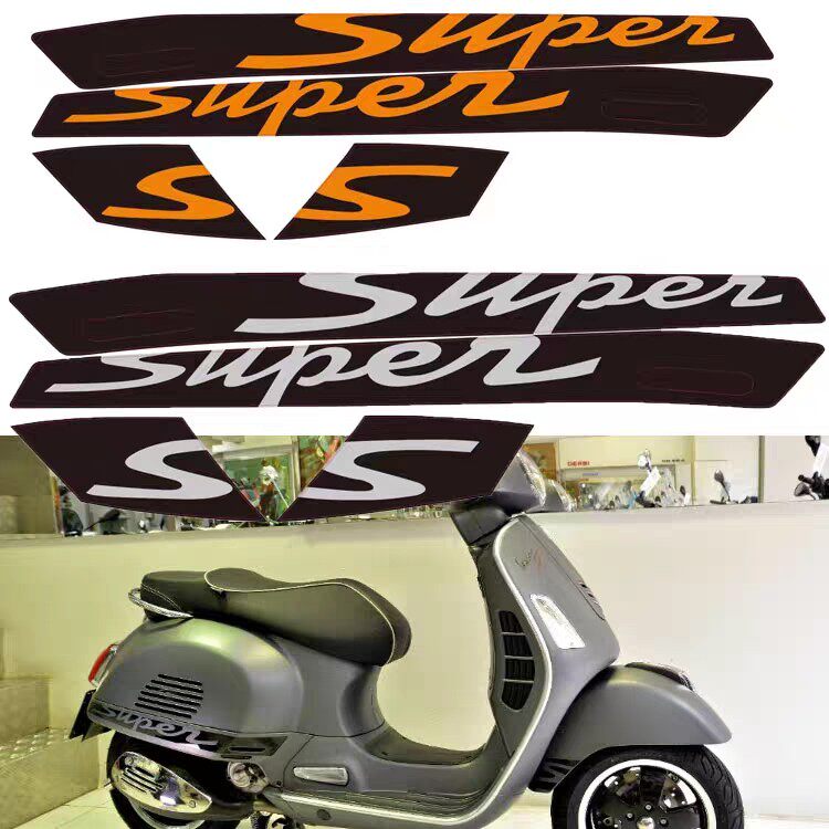 Byacho VESPA modifies GTS GTV sprint spring waterproof 6 days sticker body sticker movement before and after a set