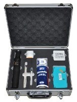 Fiber Optic Cleaner Toolbox Fiber Optic Interface Cleaning Stick Cleaner 400X Handheld Fiber Optic Magnifier