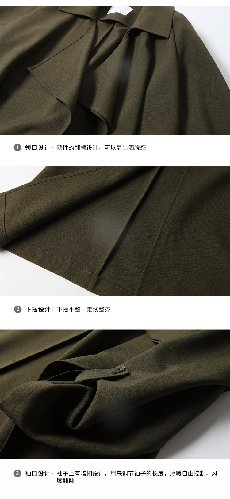 Trench pour femme en Polyester en Polyester - Ref 3227485 Image 38