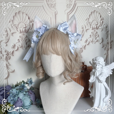 taobao agent Original homemade lolita element beast -ear hoop soft girl fox ears hairpin Lolita style handicap