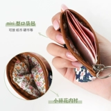 Маленькая небольшая сумка, ткань, кошелек, сумка через плечо для пожилых людей, квадратные монеты, цветочный принт, для среднего возраста