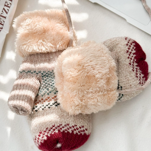 Детские удерживающие тепло утепленные перчатки для друга, 3-8 лет, подарок на день рождения