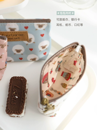 Маленькие монеты, японский бумажник для школьников, помада, милые наушники, стиль