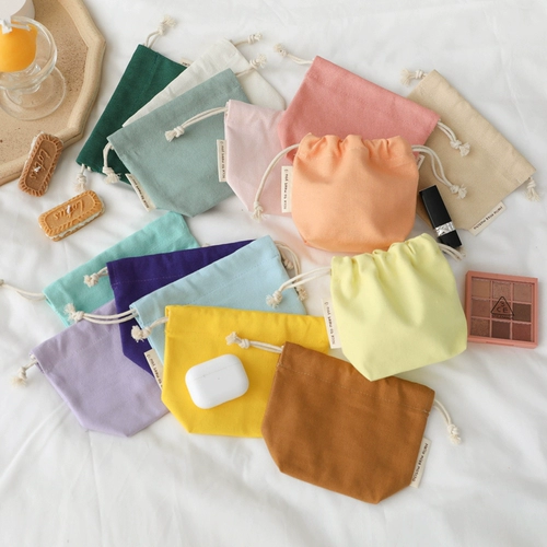 Маленький трехмерный мешочек, сумка-органайзер, сумка через плечо, косметическая помада, кошелек, на шнурках