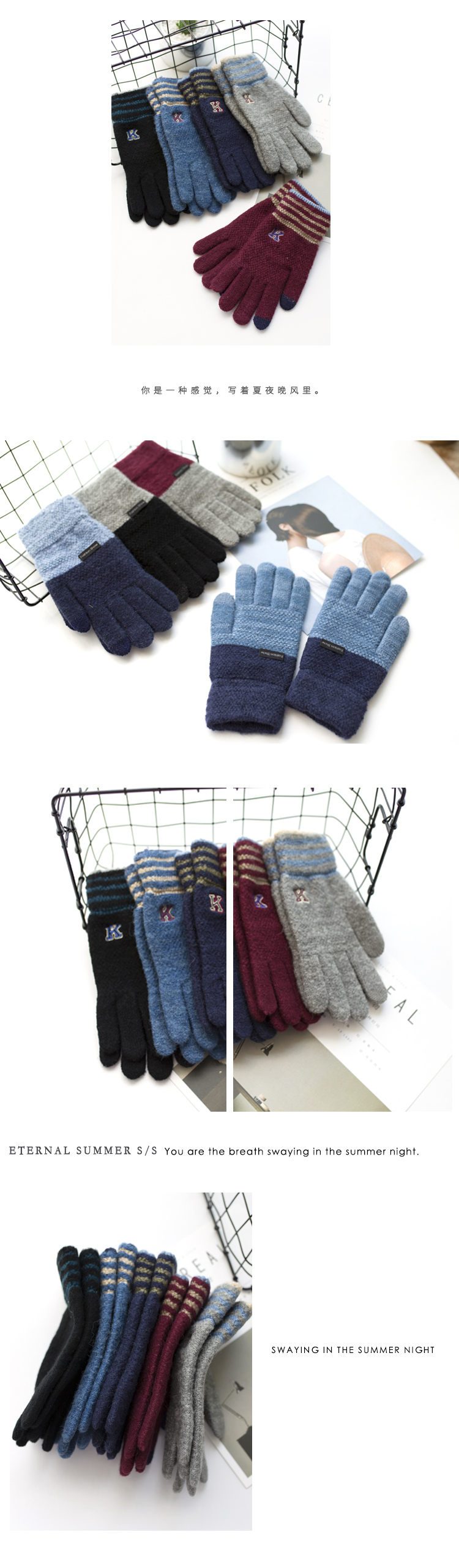 Gants pour homme en de laine - Ref 2782638 Image 16