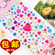 Childrens gem stickers diamond hand paste love plum blossom makeup show mobile phone car decoration Crystal stickers