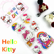 Cartoon jelly sticker girl children refrigerator sticker glass soft glue puzzle Princess three-dimensional reward paste