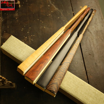 Shanyue new solid wood blank 12-inch large folding fan Chinese style ancient fan male Ebony fan mahogany rice paper fan