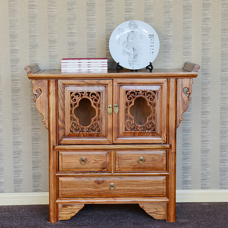 Yijiah tribe solid wood shut cabinet in the cupboard of antique furniture life warp cabinet in the Chinese cabinet