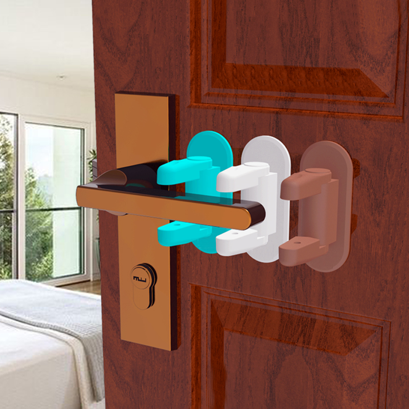 Children anti-door lock door lock security door anti-pet dog cat open door open cabinet drawer window mobile door safety lock