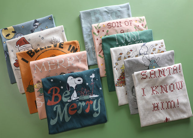 Short sleeve British style thin cartoon printed cotton women's