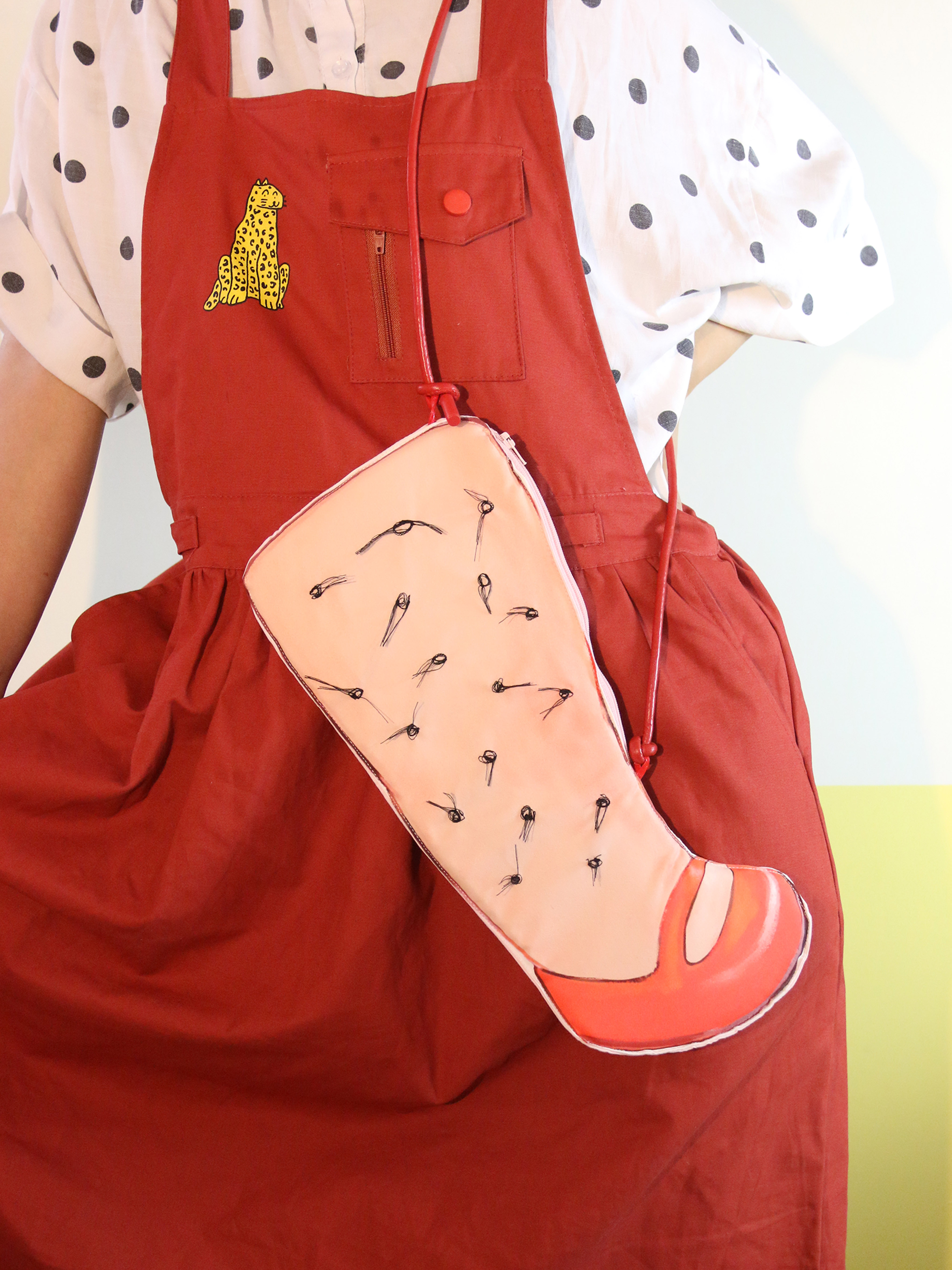 Infinite Department Store Building Original Leg Brush Cute Personality Taste Single Shoulder Slipper Bag