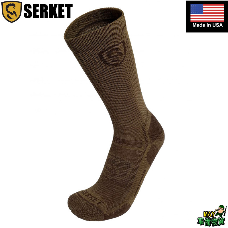 American-Made Serket Merino Wool Mid-Calf Tactical Boot Socks, Outdoor Antibacterial and Sweat-Wicking Socks, Hiking and Trekking Breathable Socks American-Made Serket Merino Wool Mid-Calf Tactical Boot Socks, Outdoor Antibacterial and Sweat-Wicking Socks, Hiking and Trekking Breathable Socks