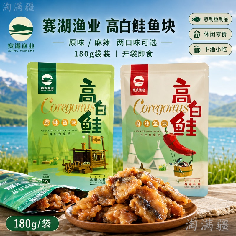 Xinjiang Saifulu Fisheries High White Salmon Meat Fish Nuggets Original Spicy Flavor 180G/Bag Freshly Processed Directly Shipped from Xinjiang Xinjiang Saifulu Fisheries High White Salmon Meat Fish Nuggets Original Spicy Flavor 180G/Bag Freshly Processed Directly Shipped from Xinjiang