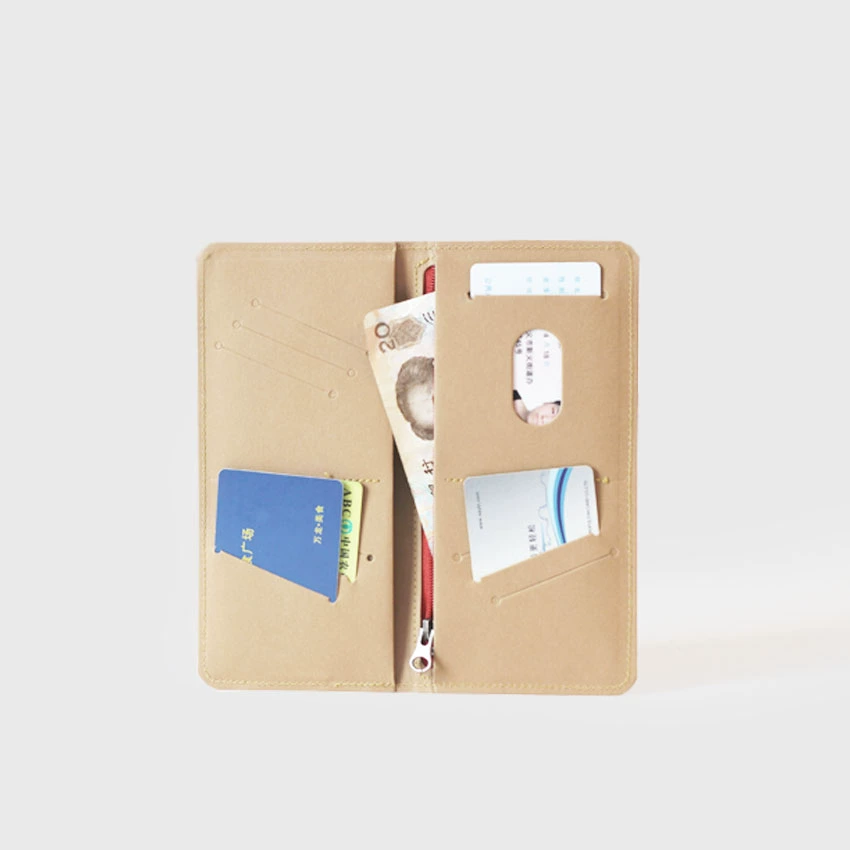Không có giấy nên kiểu Nhật dài 04 ví cầm tay giản dị kiểu dáng đơn giản cá tính - Ví / chủ thẻ