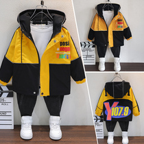 Boys autumn coat 2021 new small children handsome clothes children Korean spring autumn baby fashion trend