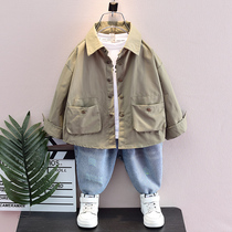 Childrens Clothing 2023 New Spring Childrens Shirt Han Boys Shirt Yang Baby Top Boys Tide tide