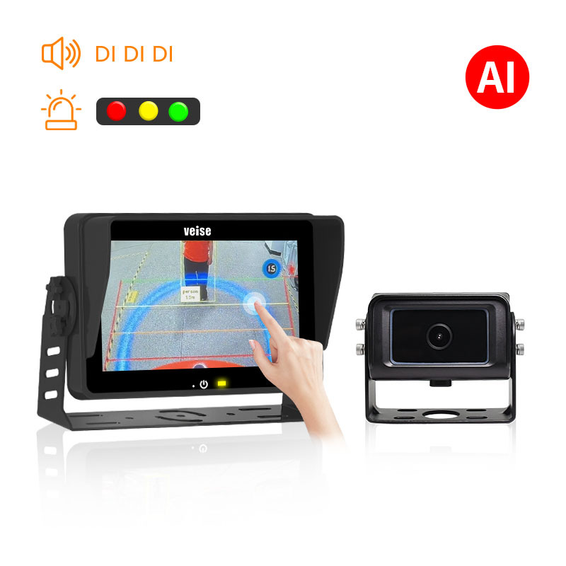Ai Sound and Light Warning Touch Screen Display Rearview System