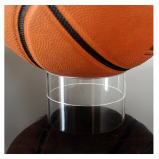 Transparent acrylic ball holder for table setting