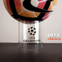  2018 football game ball holder base Acrylic transparent football base table UEFA Champions League football holder fan placement