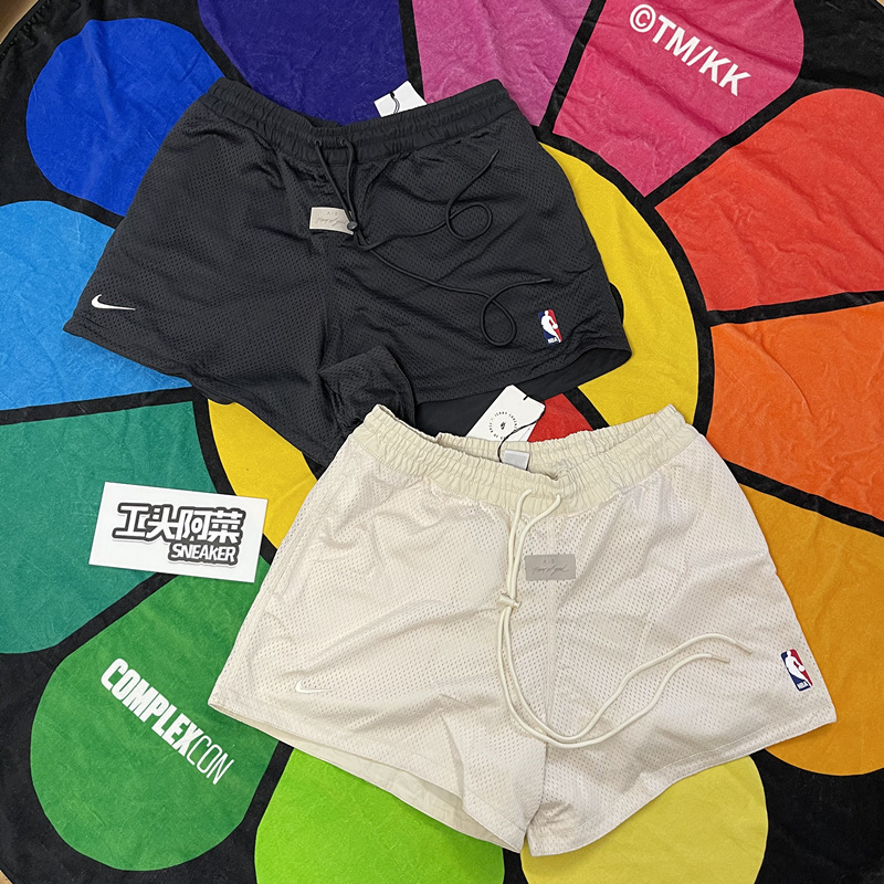 Acai Fear of God X Nike Mesh Grid Off-White/Black Basketball Shorts Cu4690-271 Acai Fear of God X Nike Mesh Grid Off-White/Black Basketball Shorts Cu4690-271