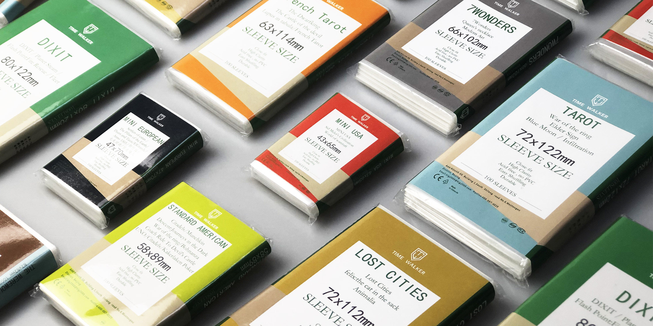 100 sheets of table tour card cards sleeve TIME WALKER Transparent cutting sleeve Standard Cards Sleeves