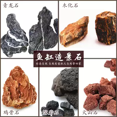 Fish tank landscaping chicken bone Stone Wood fossil blue dragon stone lava rock volcanic stone water Family fish tank grass tank landscape stone combination