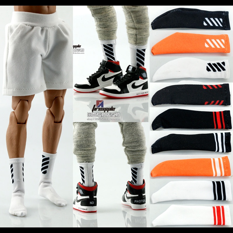 In Stock 1/6 Trendyy Soldier Men's Socks, Sports Socks, 16 Styles Available