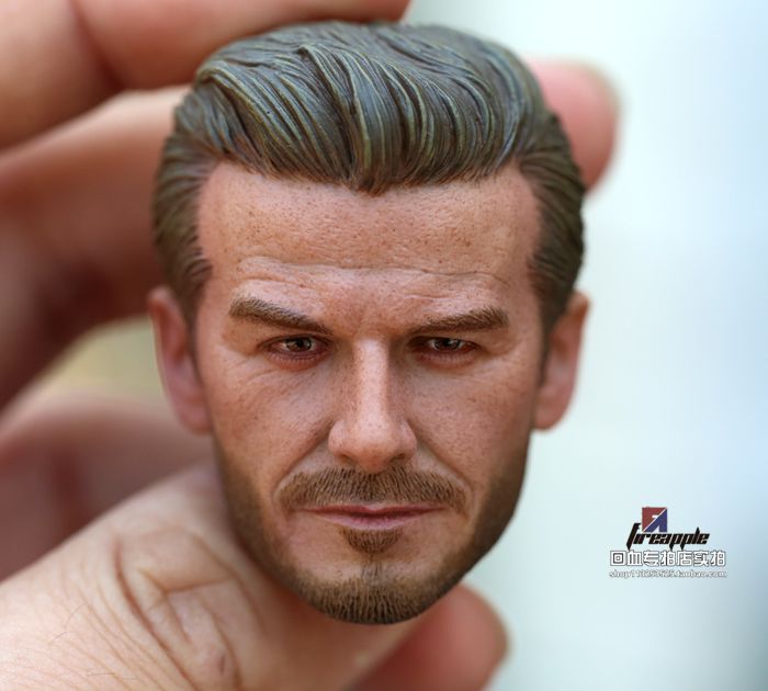 Custom 1//6 scale David Beckham Head Sculpt for 12/'/' Male Figure Body