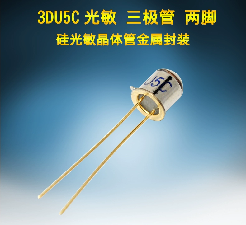 Risym Transistor 3DU5C phototransistor silicon phototransistor hai chân gói kim loại 2 chân