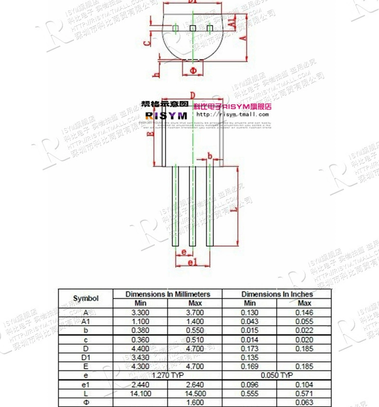 Risym triac BT131-600 plug-in bóng bán dẫn 1A 600V gói TO-92 10 cái