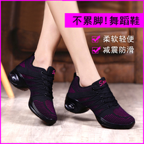 Qiao Bin Square Dance Shoes Adult Dance Shoes Female Soft Bottom Winter Mid-heel Sailor Sports Dance Shoes Wear Black