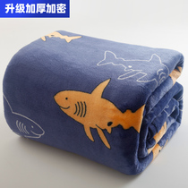 Bed blanket blanket thick flange blanket winter sheets coral blanket single dormitory student plush quilt nap