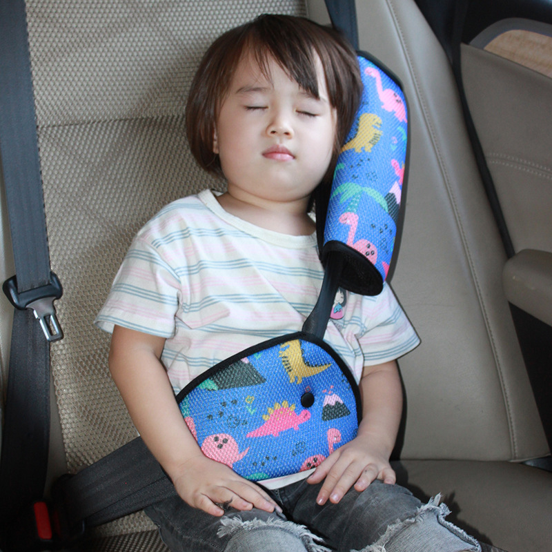 Car children seat belts fixed adjusters anti-neck cute cartoon creative baby on-board protection shoulder cover