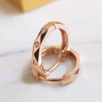 18K Gold Diamond Earrings Earrings Earrings Snap Womens Chic Fashion Diamond Circle Rose Gold Ear Decorated gold small