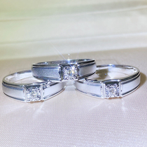 18K Platinum natural real diamond mens ring book courting marriage to ring custom minimalist monodrill classic