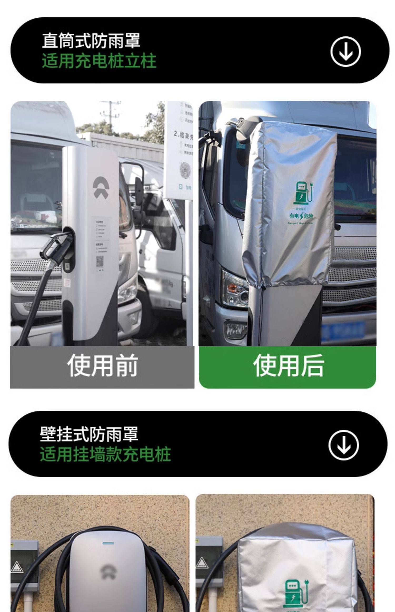 [Premium Selection] Rainproof Cover for New Energy Vehicle Charging Poles, Outdoor Electric Box Waterproof Cover, Dustproof and Rainproof Protective Cover