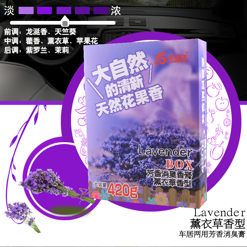 Car Balm Solid Hương Lasting Light Aroma Car Aroma Sea Air Freshener Xe Nội thất Hộp carton Cung cấp - Ô tô nội thất Accesseries vật trang trí xe ô tô