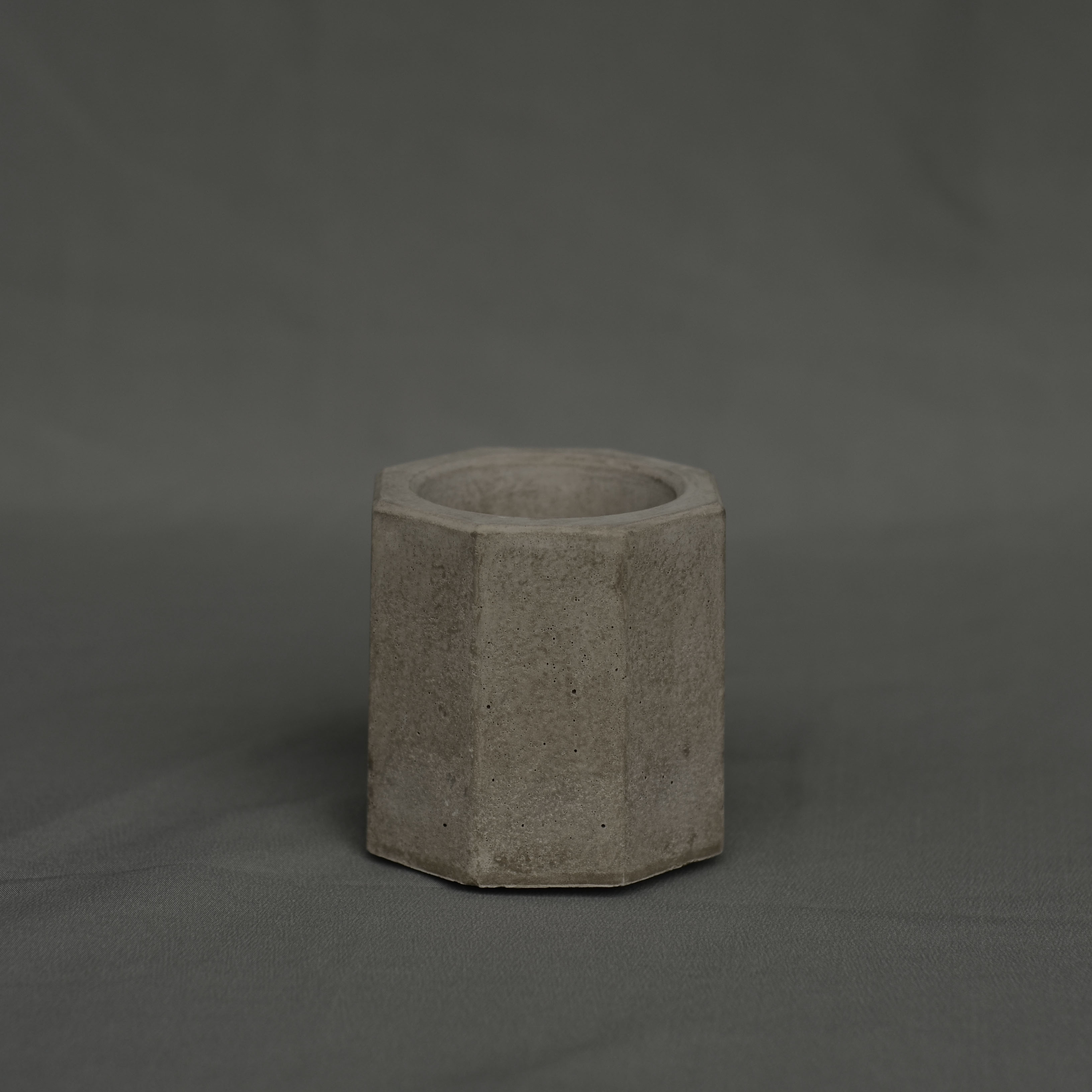 Nordic style octagonal cement flower pot