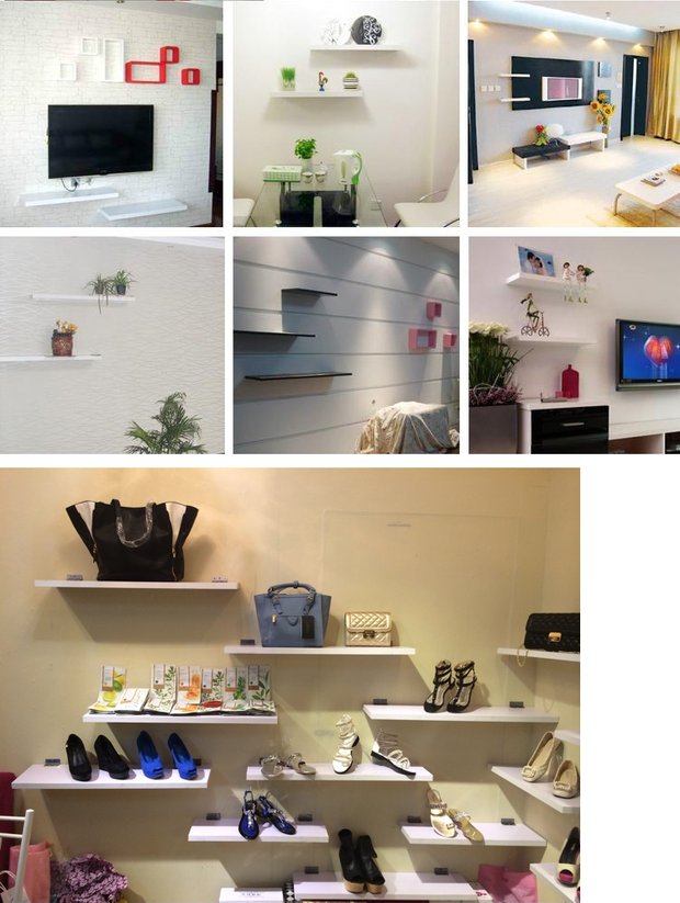 Giá treo tường Wall Giá kệ từ kệ sách Giá sách treo tường Tủ quần áo gỗ Tủ quần áo đầy đủ - Kệ kệ gỗ để giày