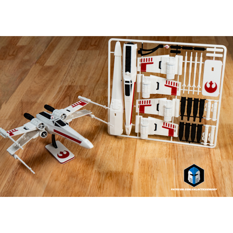 [Star Wars] 3D Printed 1:60 Scale X-Wing Star Wars X-Wing Model Kit