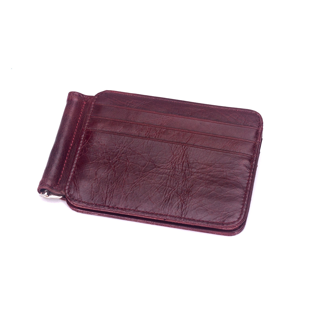 Thẻ da gói thẻ set lớp da bò nam coin purse retro đa thẻ ví ngắn ví ví cầm tay gucci nữ chính hãng