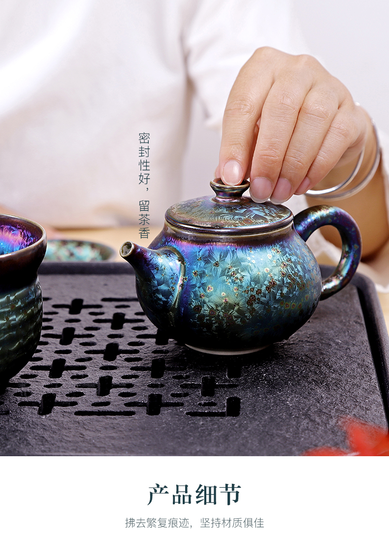 Friends is a complete set of kung fu tea set of ceramic tea set the teapot teacup tea sea built home office gift tea set