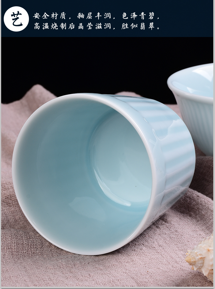 Friends are celadon combination suit dishes suit Japanese household ceramics tableware 0 glass plate the rice bowls