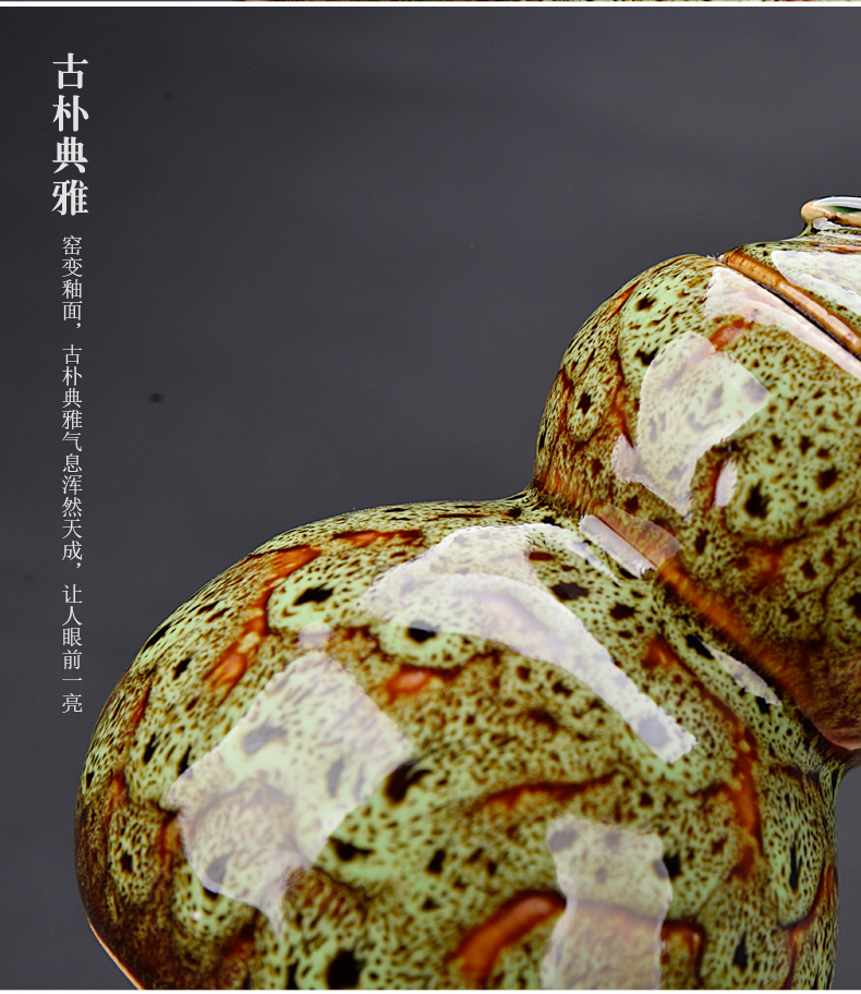 Friend is creative ceramic tea pot seal pot size home red and green tea pu 'er tea caddy fixings, black and white