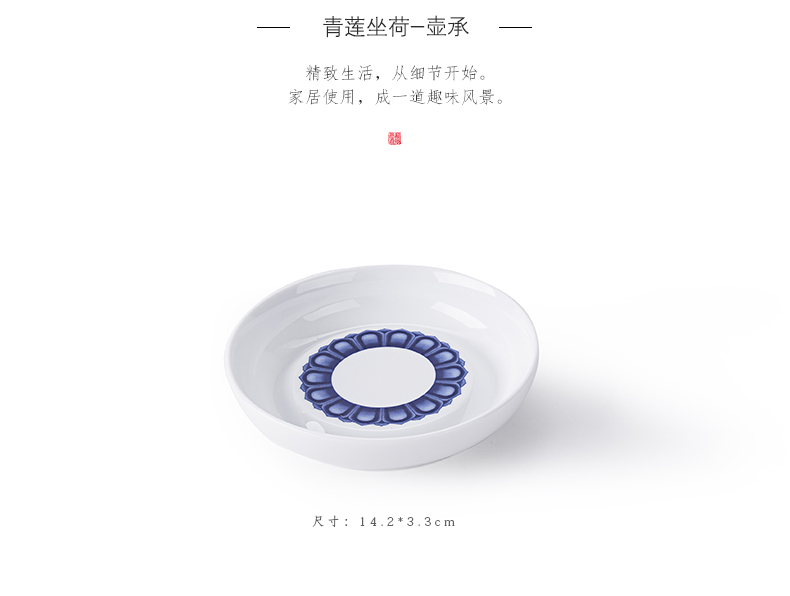 Friend is blue and white porcelain tea set kung fu tea set ceramic teapot tureen side of a complete set of domestic cup suits for