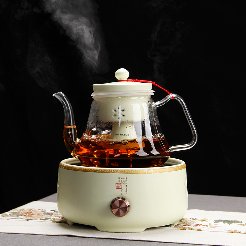 Steaming tea ware boiling tea ware black tea pu 'er heat - resistant glass tea set teapot ceramic company - thermal TaoLu boiling kettle
