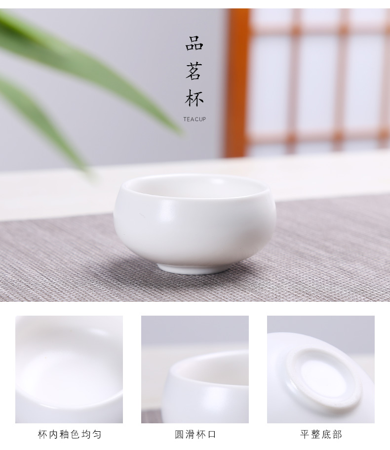 Friends are the family travel portable package mini ceramic kung fu tea set three cups a caddy fixings. A teapot