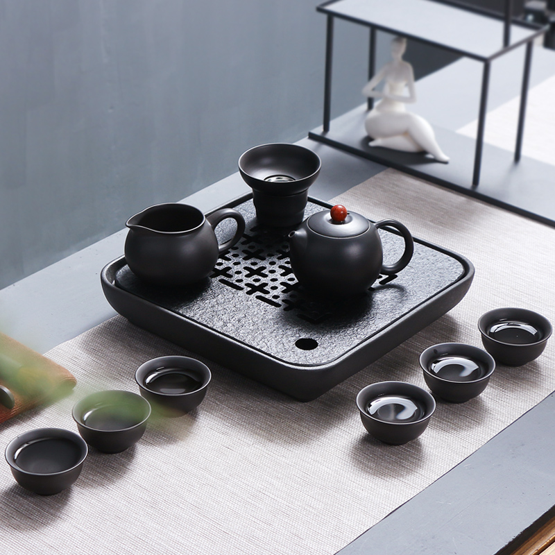 Friends is a complete set of yixing purple sand tea set kung fu tea set are it tea sea purple sand cup tea cups to wash the tea taking