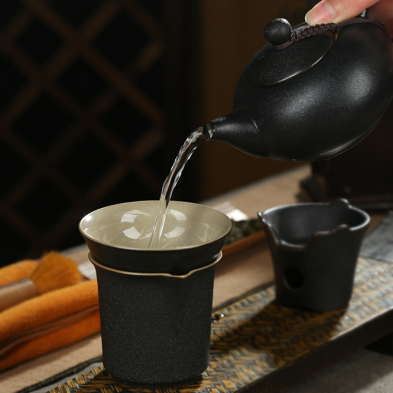 Zen tea set a complete set of ceramic kung fu tea set gift teapot tea cups tureen tea set